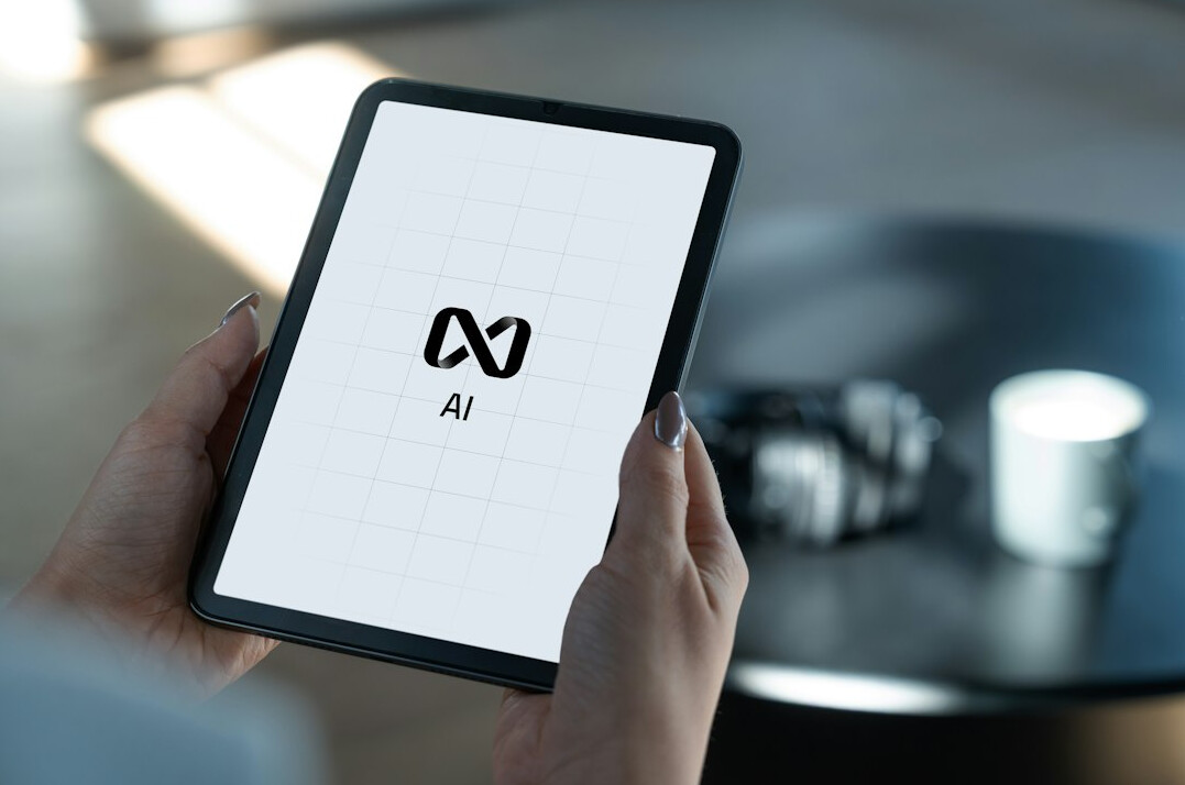person using smartphone with ai
