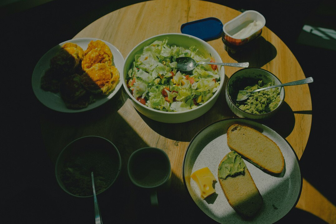 Chilean family sharing a meal together at home