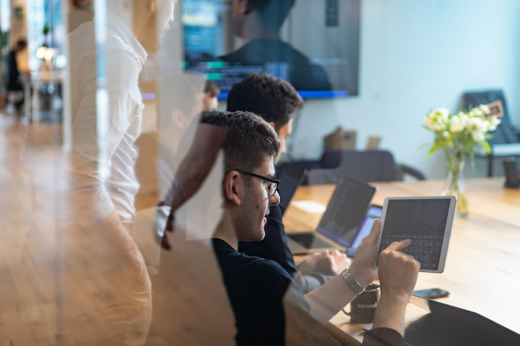 diverse people connecting digitally
