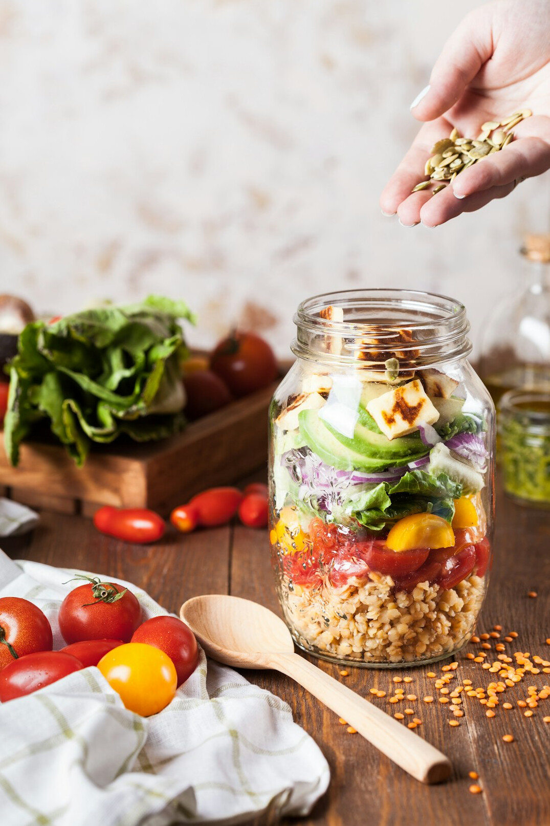 healthy meal preparation
