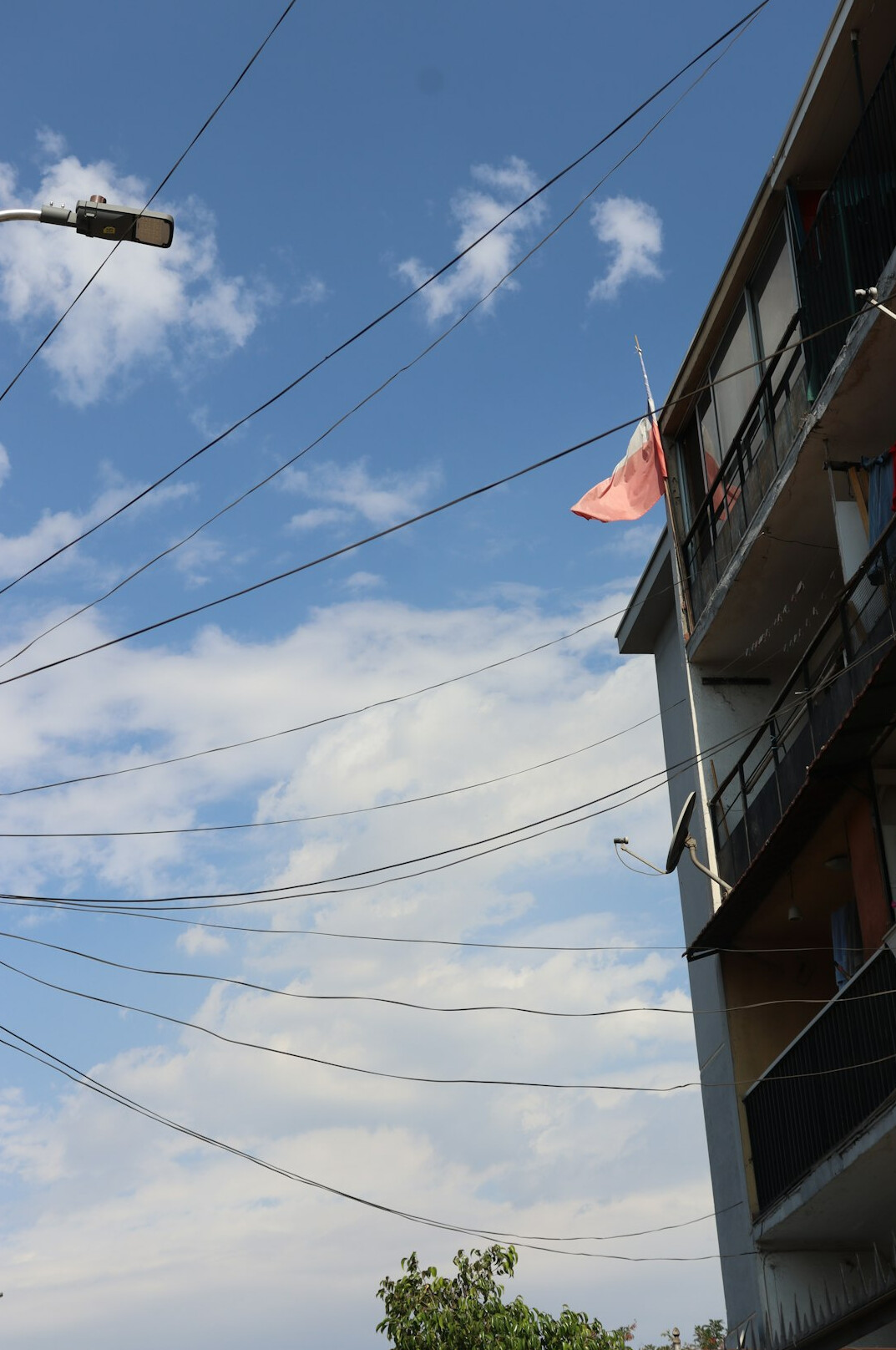Colorful hillside street in a Chilean coastal city